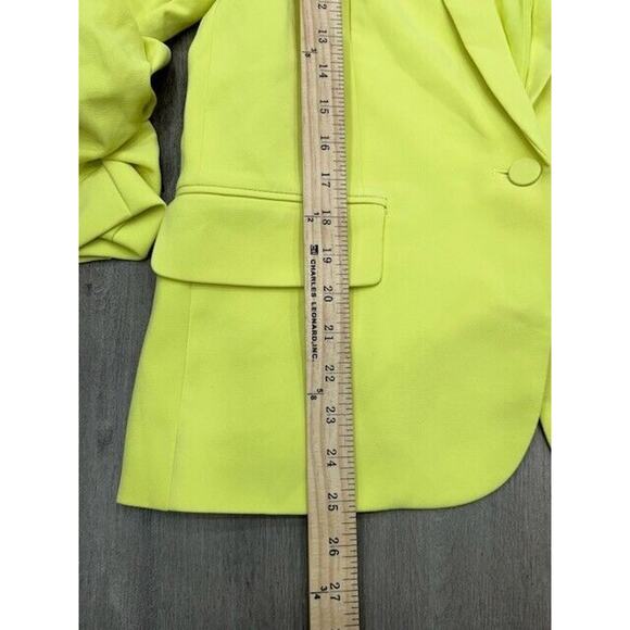 Generation Love Madison Stretch Crepe Blazer Single Button Front Lime Size S - Picture 5 of 15